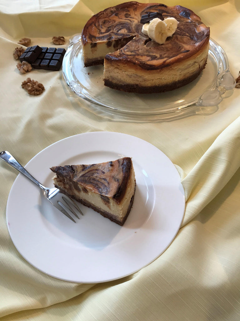 Bananen-Cheesecake mit zweierlei Schokolade -Die beliebte Kombi mal anders!